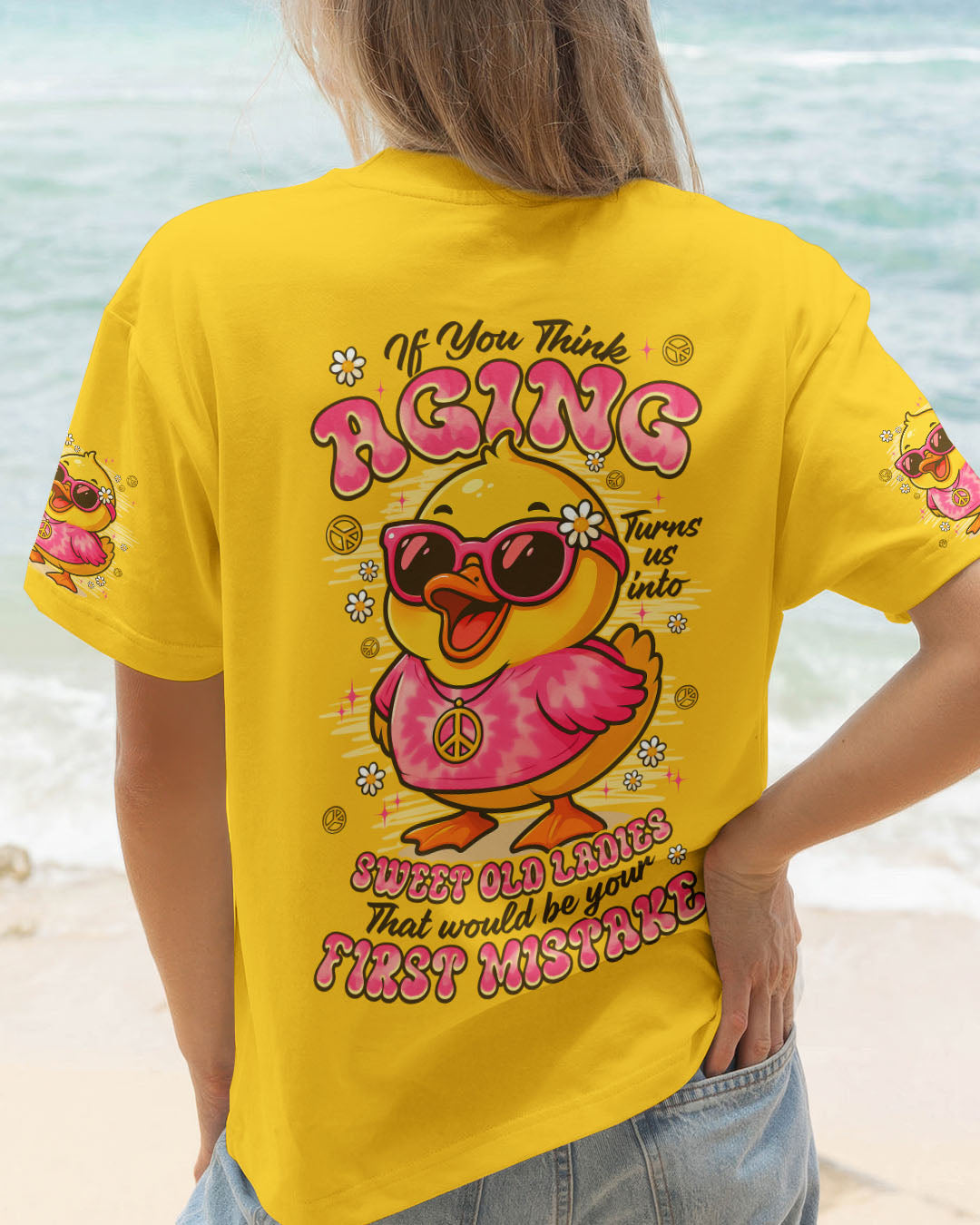 SWEET OLD LADIES DUCK ALL OVER PRINT - TYPQ1509251