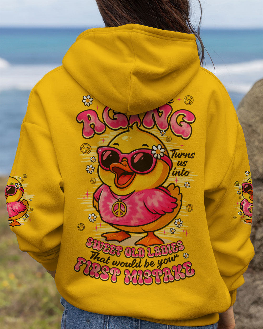 SWEET OLD LADIES DUCK ALL OVER PRINT - TYPQ1509251
