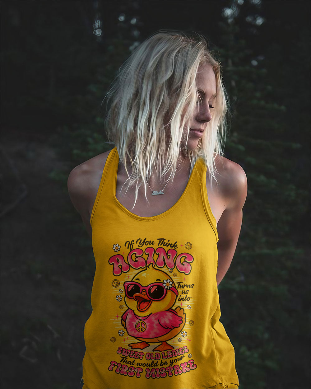 SWEET OLD LADIES DUCK ALL OVER PRINT - TYPQ1509251