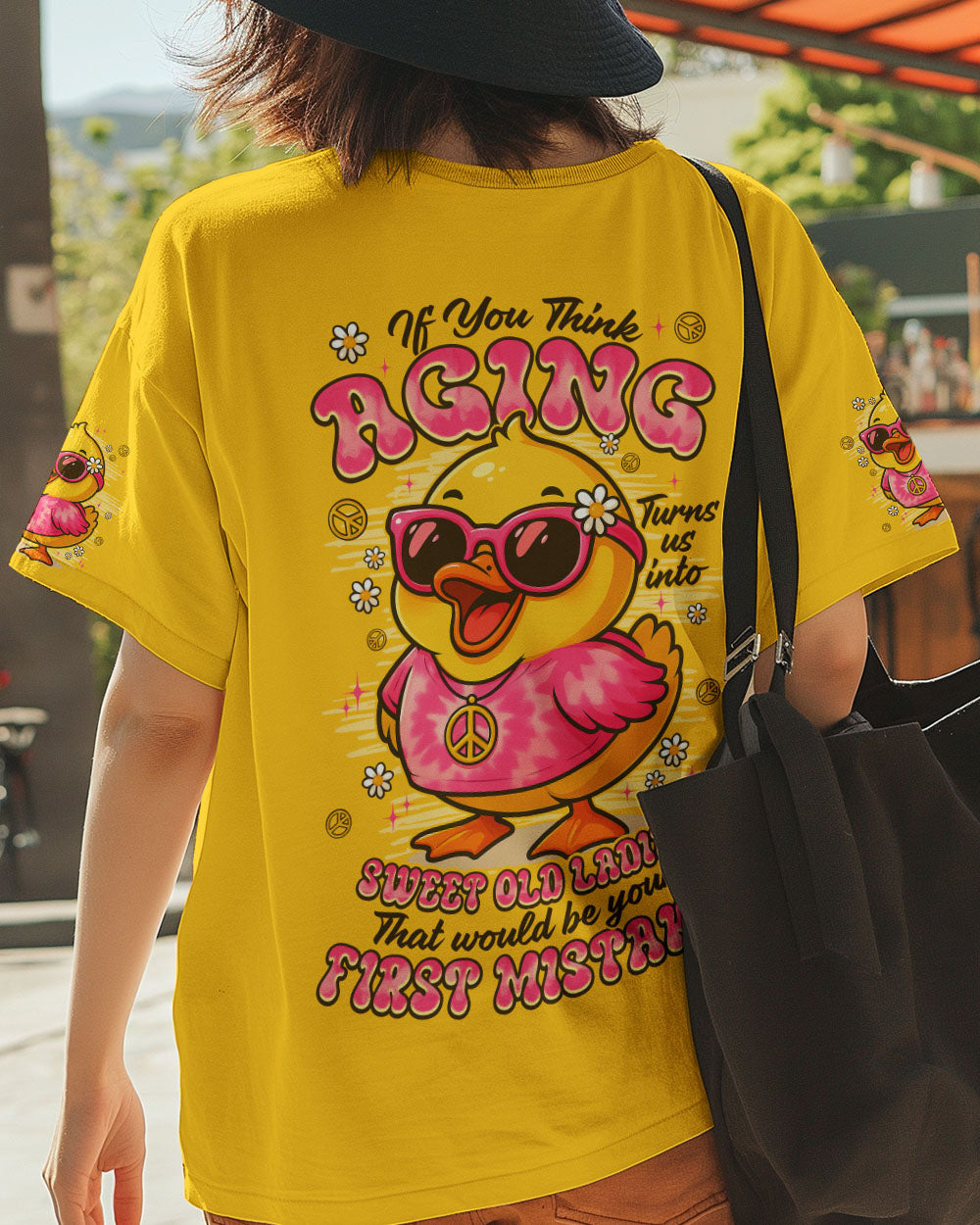 SWEET OLD LADIES DUCK ALL OVER PRINT - TYPQ1509251