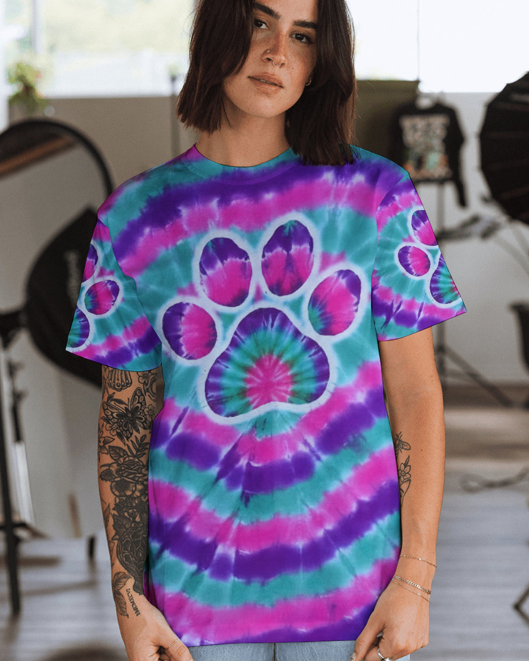 PAW TIE DYE ALL OVER PRINT - TYPQ1512251