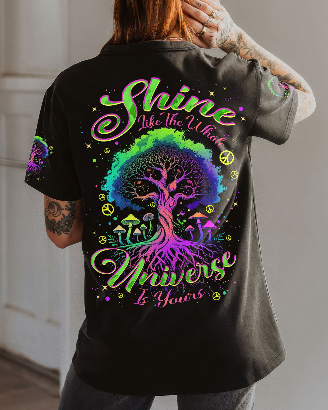 SHINE LIKE THE WHOLE UNIVERSE IS YOURS ALL OVER PRINT - TYPQ1711252