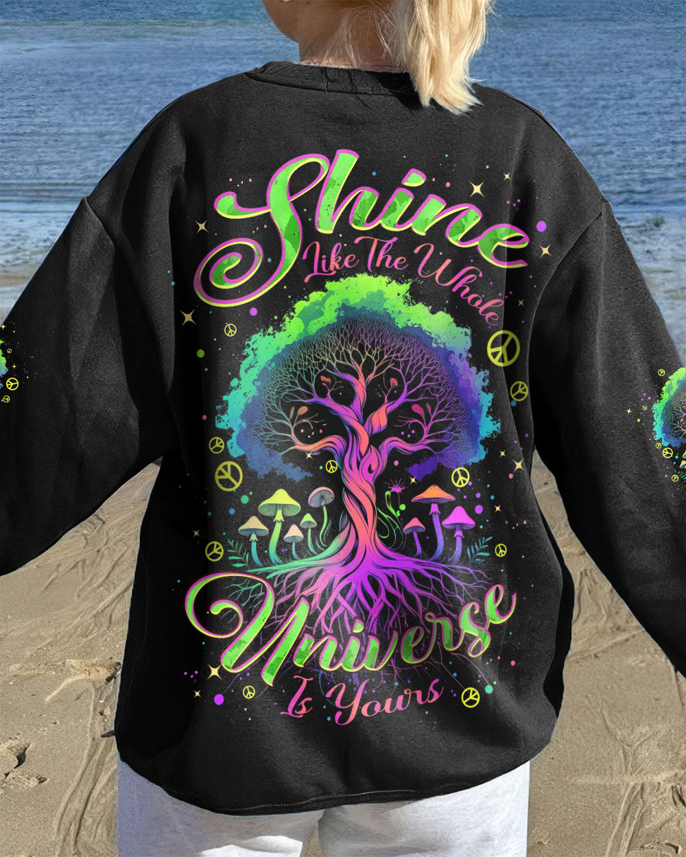 SHINE LIKE THE WHOLE UNIVERSE IS YOURS ALL OVER PRINT - TYPQ1711252