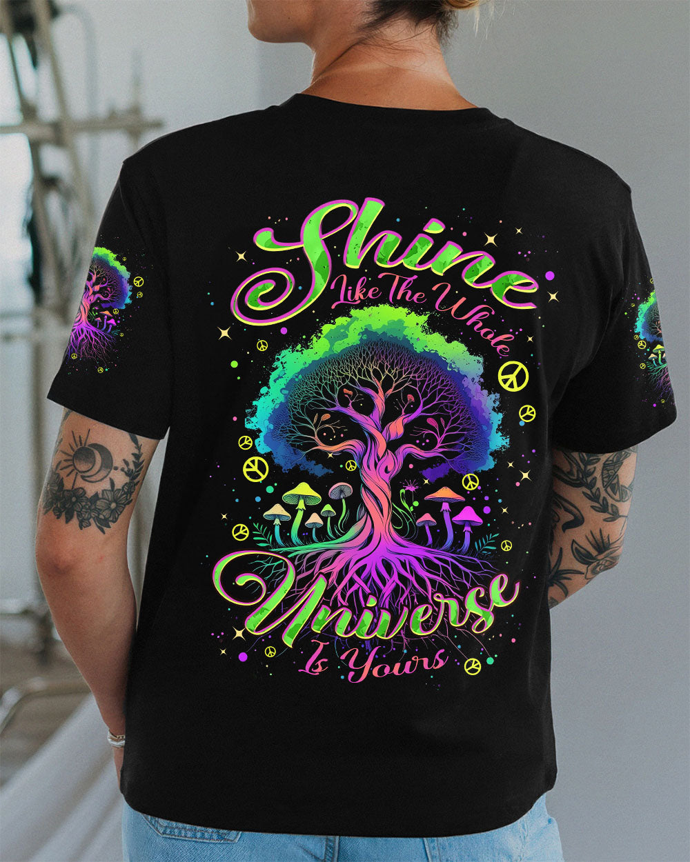 SHINE LIKE THE WHOLE UNIVERSE IS YOURS ALL OVER PRINT - TYPQ1711252