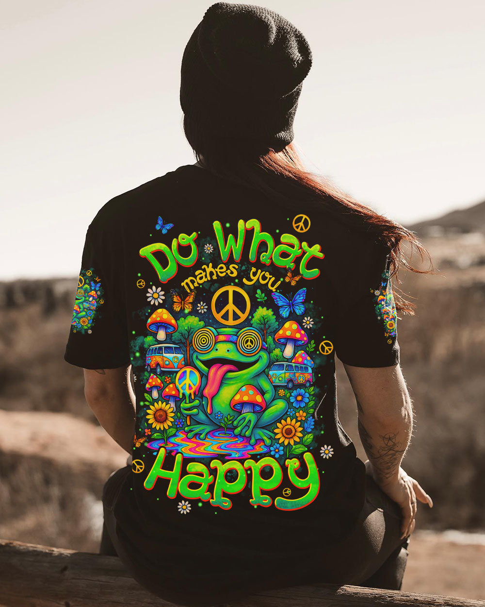 DO WHAT MAKES YOU HAPPY FROG ALL OVER PRINT - TYPQ1806251
