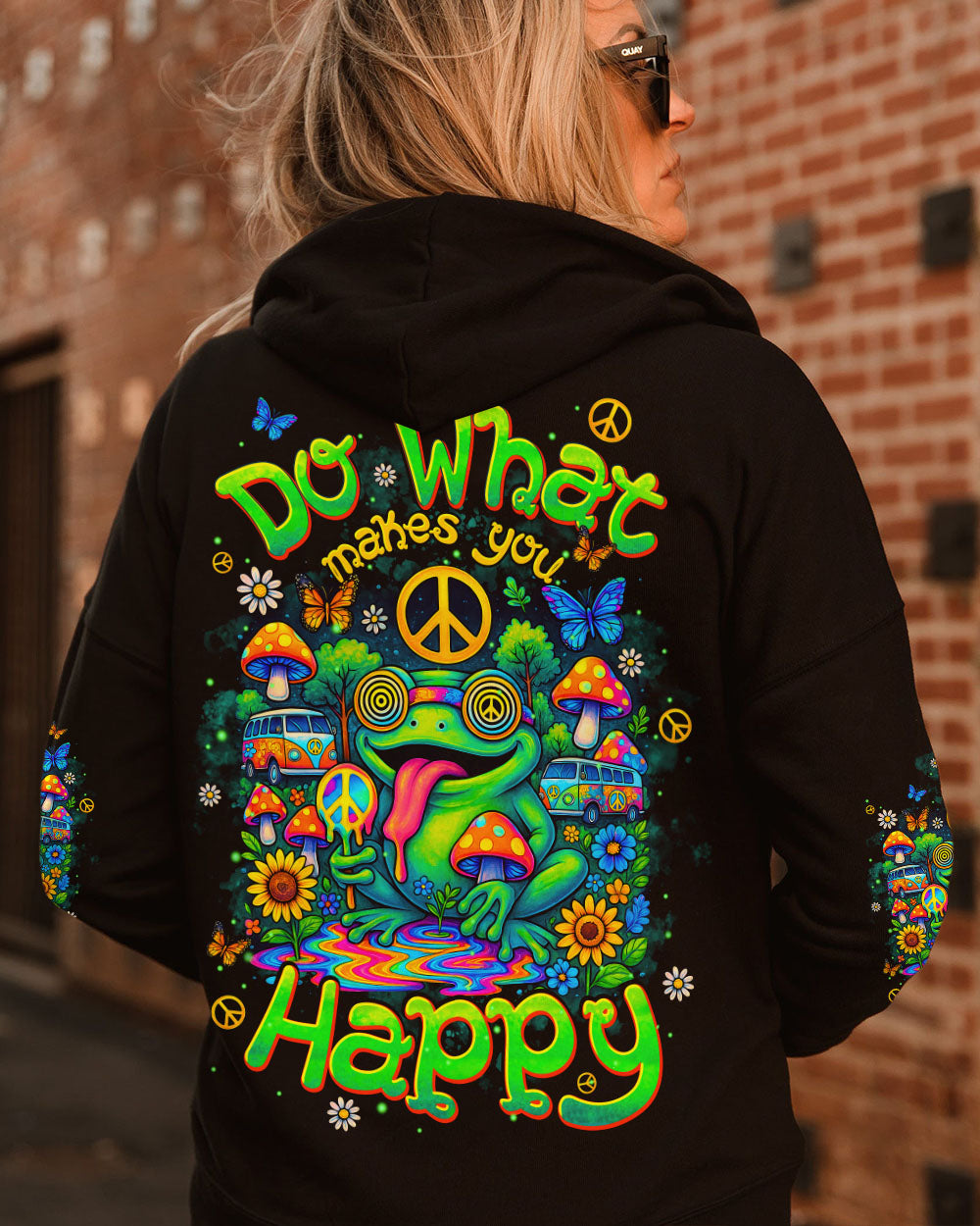 DO WHAT MAKES YOU HAPPY FROG ALL OVER PRINT - TYPQ1806251