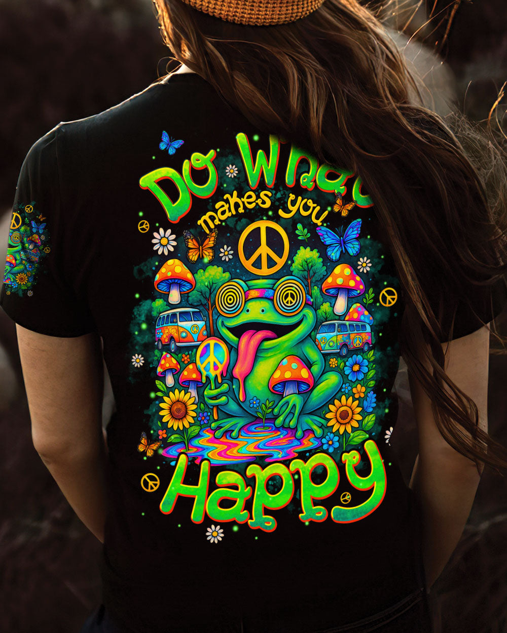 DO WHAT MAKES YOU HAPPY FROG ALL OVER PRINT - TYPQ1806251