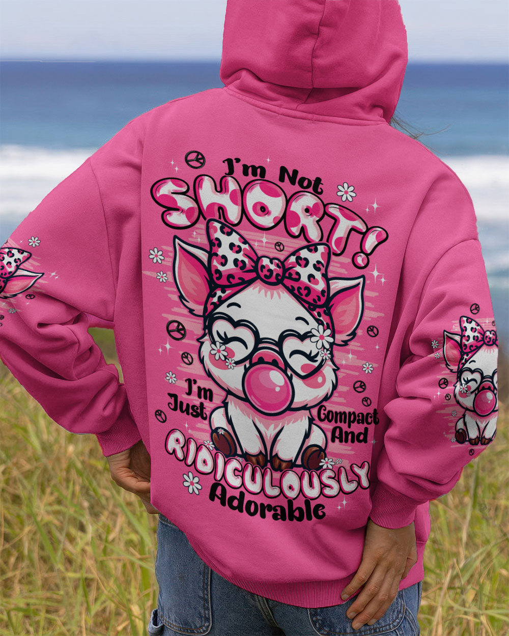 I'M NOT SHORT PIG HIPPIE ALL OVER PRINT - TYPQ1808252
