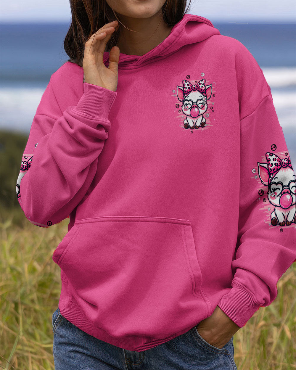 I'M NOT SHORT PIG HIPPIE ALL OVER PRINT - TYPQ1808252