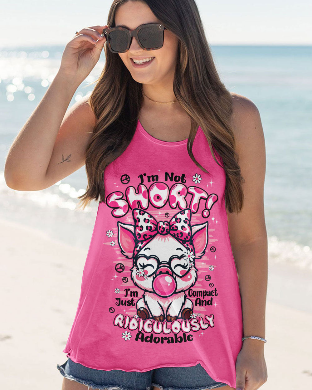 I'M NOT SHORT PIG HIPPIE ALL OVER PRINT - TYPQ1808252