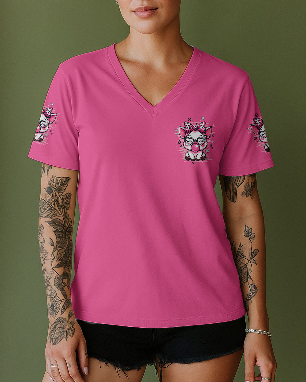 I'M NOT SHORT PIG HIPPIE ALL OVER PRINT - TYPQ1808252