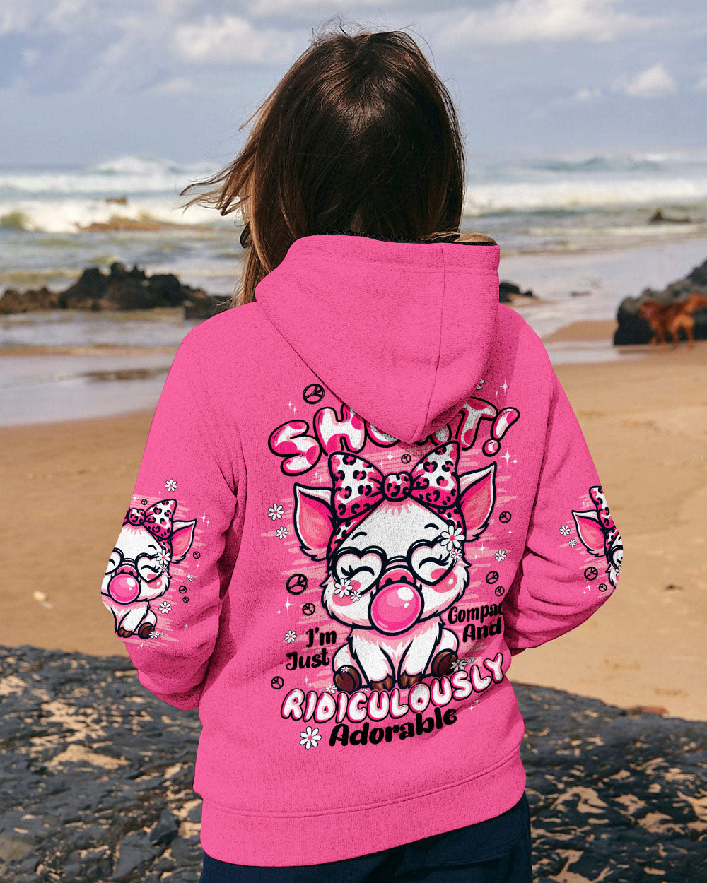 I'M NOT SHORT PIG HIPPIE ALL OVER PRINT - TYPQ1808252