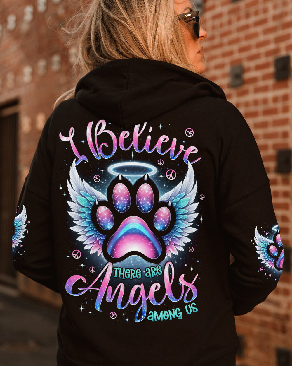 I BELIEVE THERE ARE ANGELS AMONG US PAW ALL OVER PRINT - TYPQ1901262
