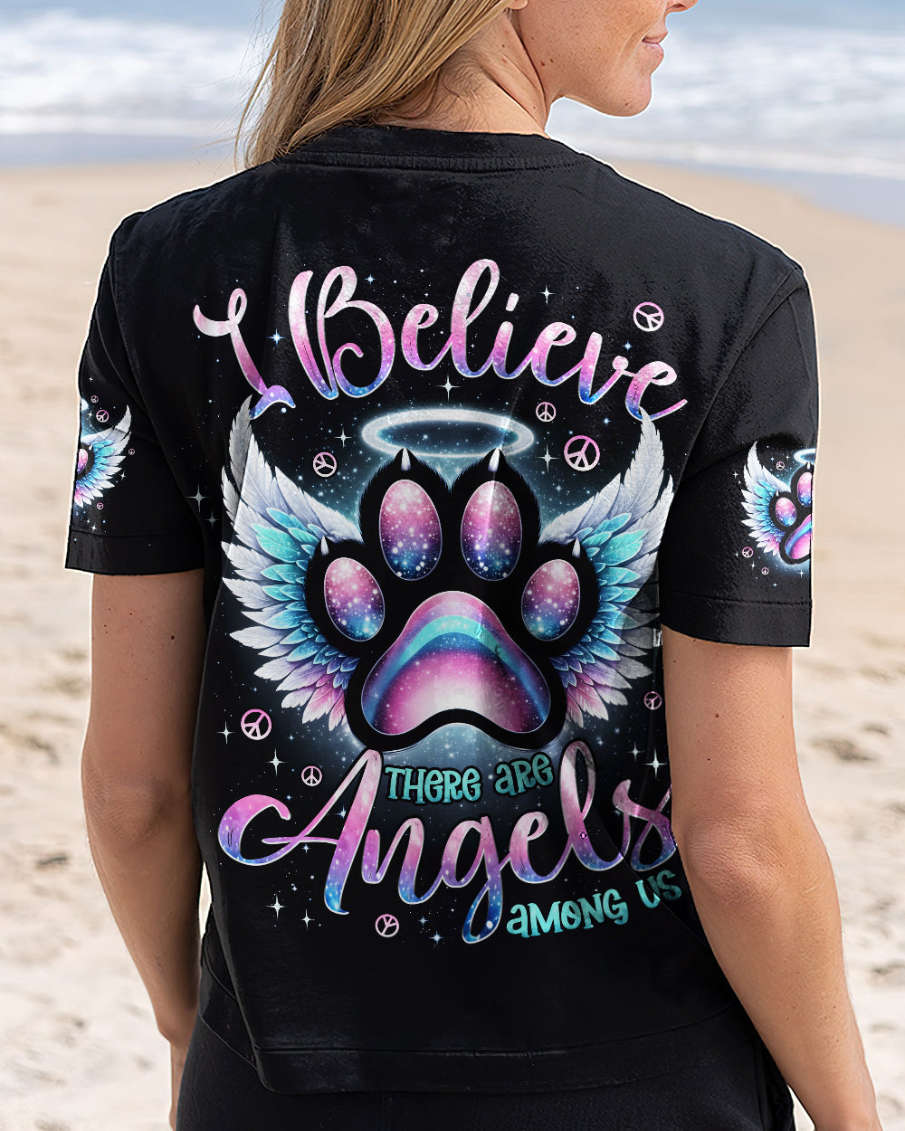 I BELIEVE THERE ARE ANGELS AMONG US PAW ALL OVER PRINT - TYPQ1901262