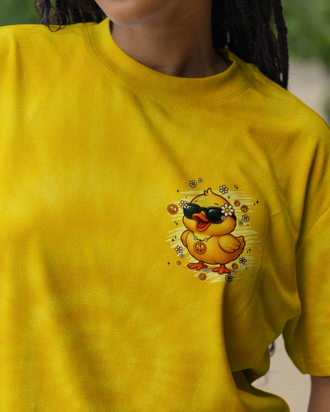 I'M NOT SHORT DUCK TIE DYE ALL OVER PRINT - TYPQ1908251