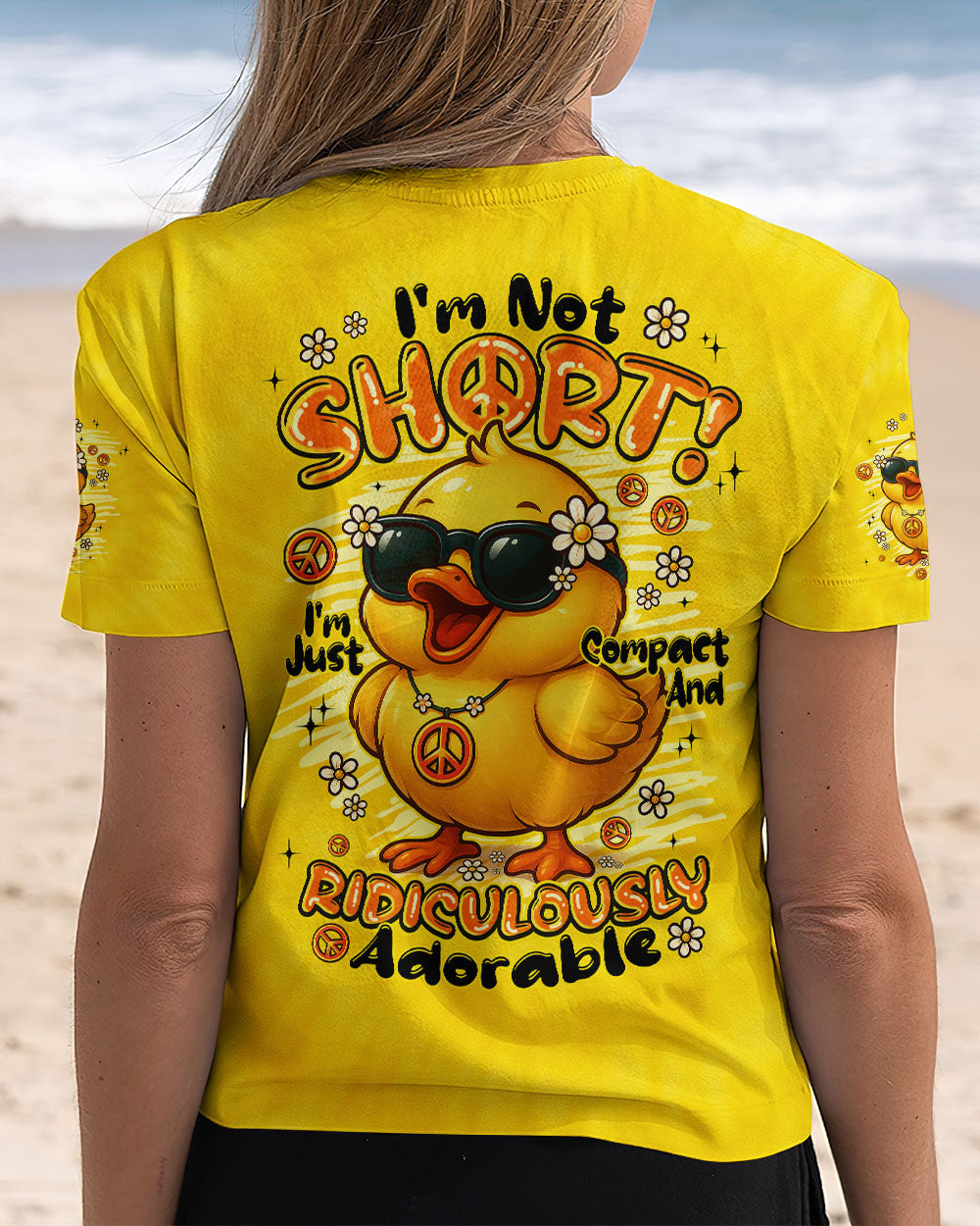 I'M NOT SHORT DUCK TIE DYE ALL OVER PRINT - TYPQ1908251
