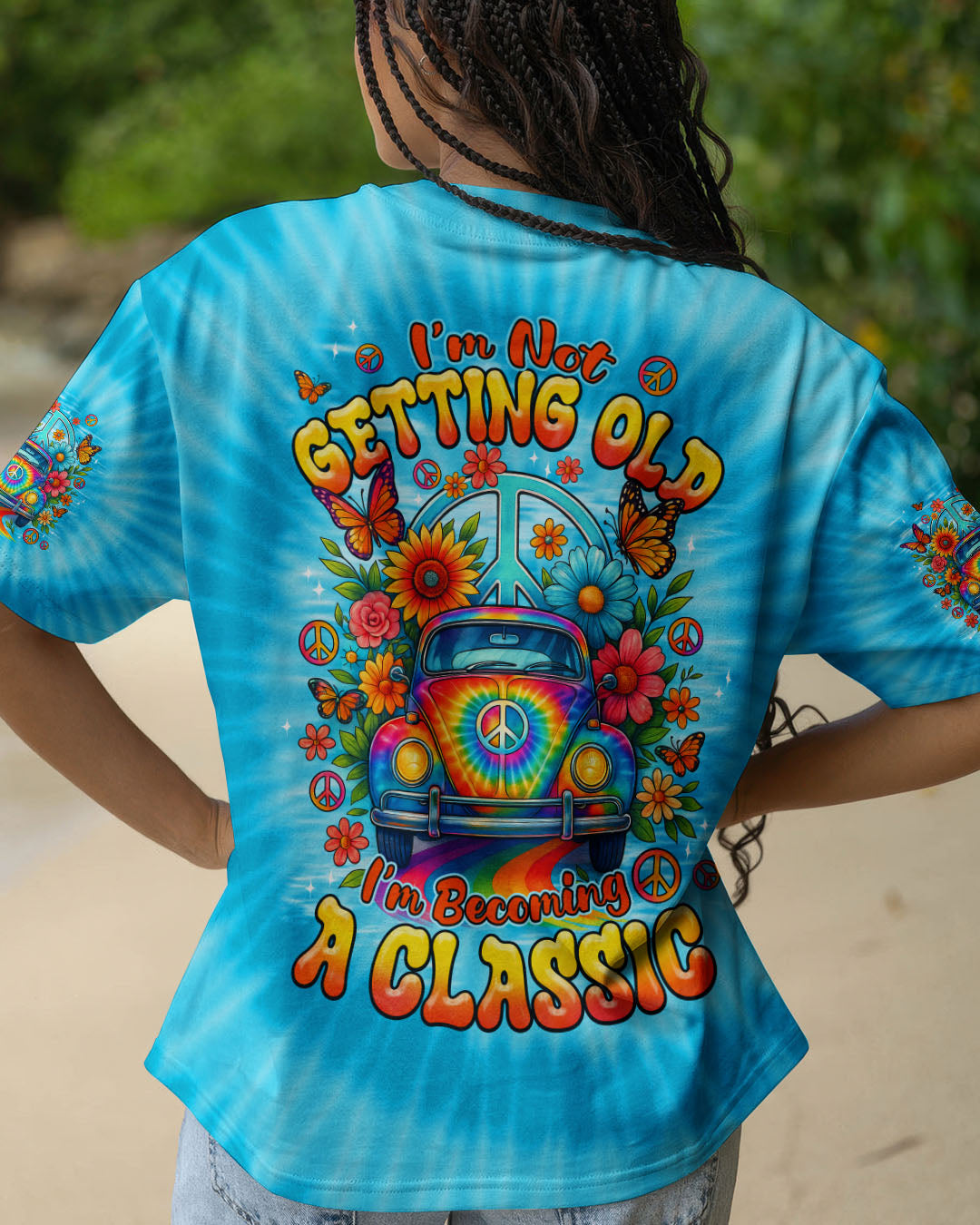 I'M NOT GETTING OLD HIPPIE CAR TIE DYE ALL OVER PRINT - TYPQ1908252