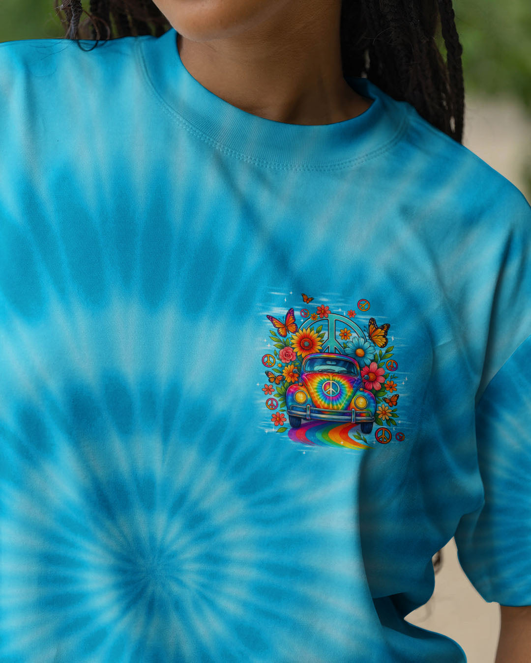 I'M NOT GETTING OLD HIPPIE CAR TIE DYE ALL OVER PRINT - TYPQ1908252
