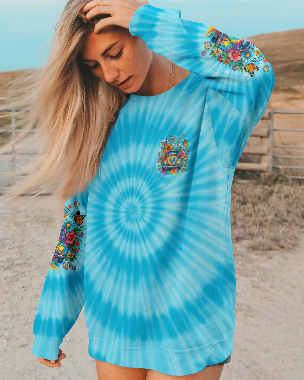 I'M NOT GETTING OLD HIPPIE CAR TIE DYE ALL OVER PRINT - TYPQ1908252