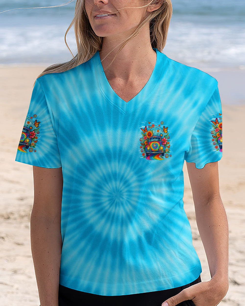 I'M NOT GETTING OLD HIPPIE CAR TIE DYE ALL OVER PRINT - TYPQ1908252