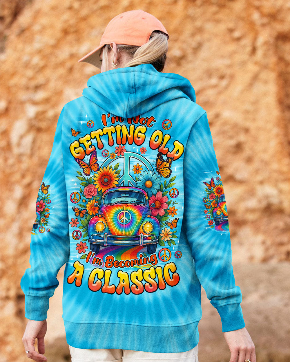 I'M NOT GETTING OLD HIPPIE CAR TIE DYE ALL OVER PRINT - TYPQ1908252