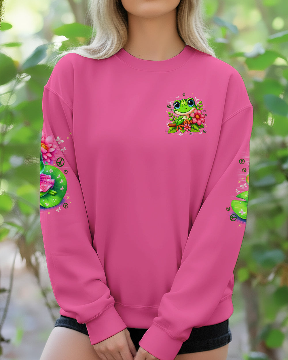 BE YOU THE WORLD WILL ADJUST FROG ALL OVER PRINT - TYPQ1912251