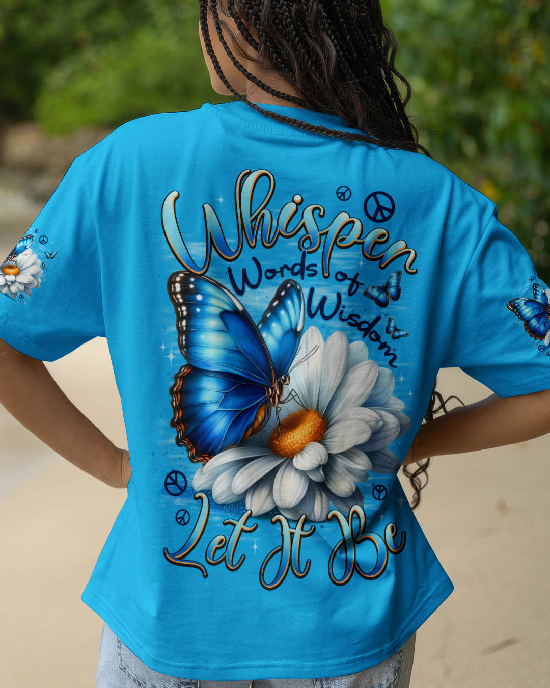 WHISPER WORDS OF WISDOM LET IT BE BUTTERFLY ALL OVER PRINT - TYPQ2010252