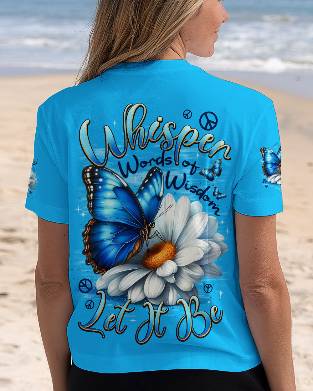WHISPER WORDS OF WISDOM LET IT BE BUTTERFLY ALL OVER PRINT - TYPQ2010252