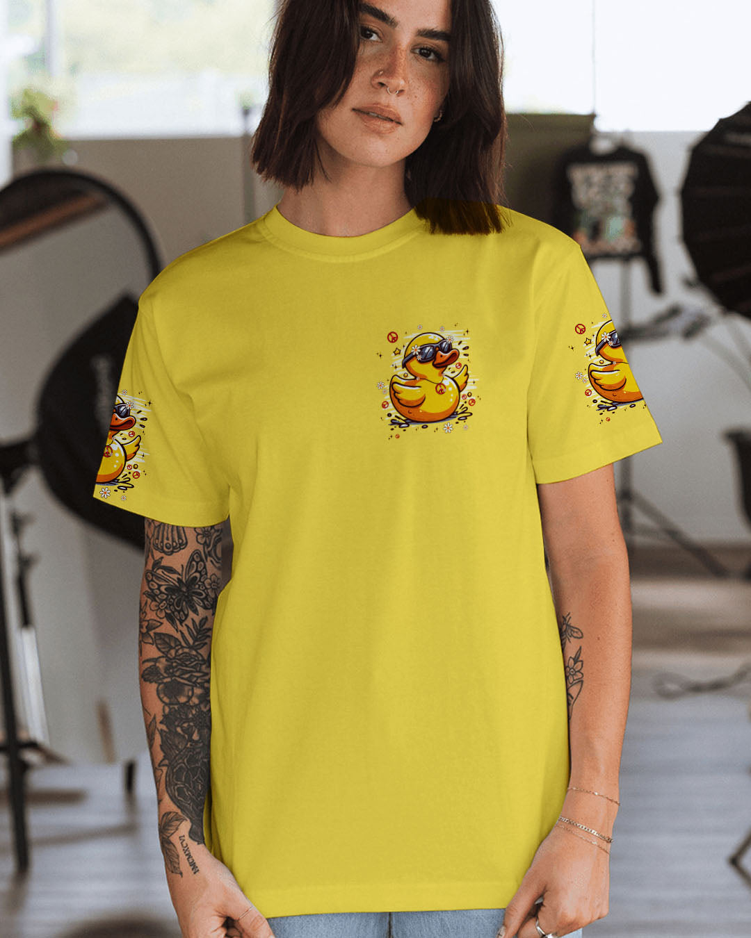 I'M NOT SHORT DUCK ALL OVER PRINT - TYPQ2308252