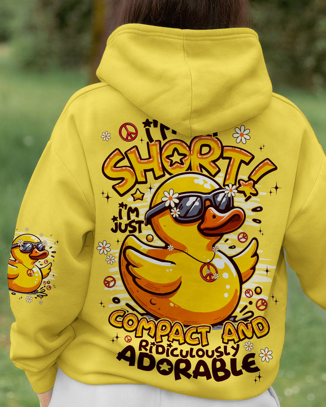 I'M NOT SHORT DUCK ALL OVER PRINT - TYPQ2308252