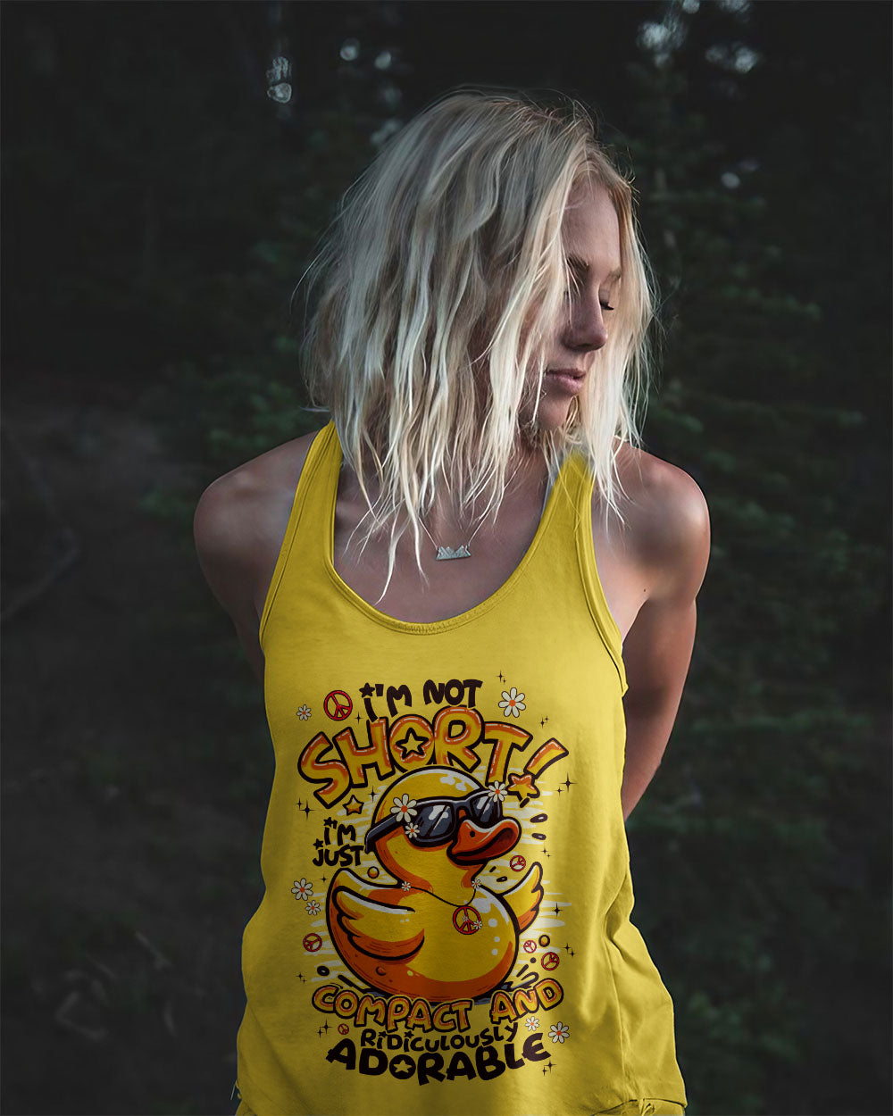 I'M NOT SHORT DUCK ALL OVER PRINT - TYPQ2308252