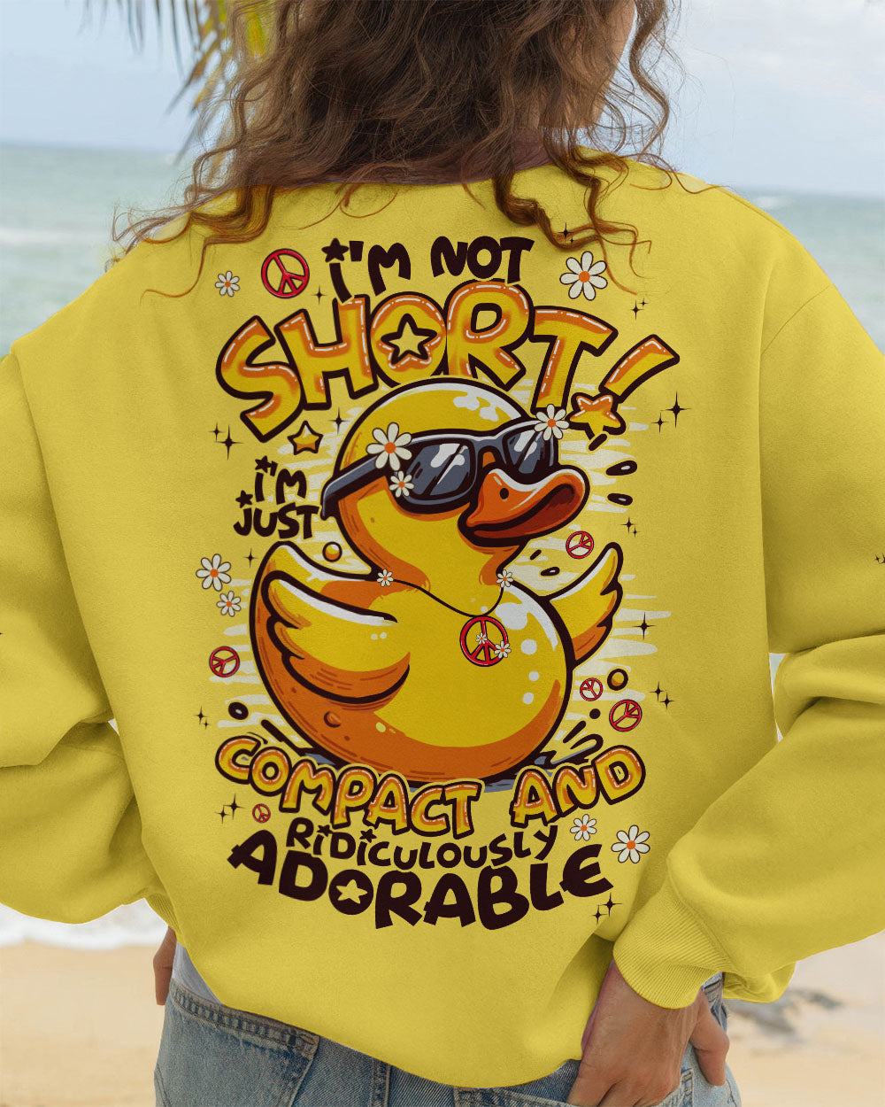 I'M NOT SHORT DUCK ALL OVER PRINT - TYPQ2308252