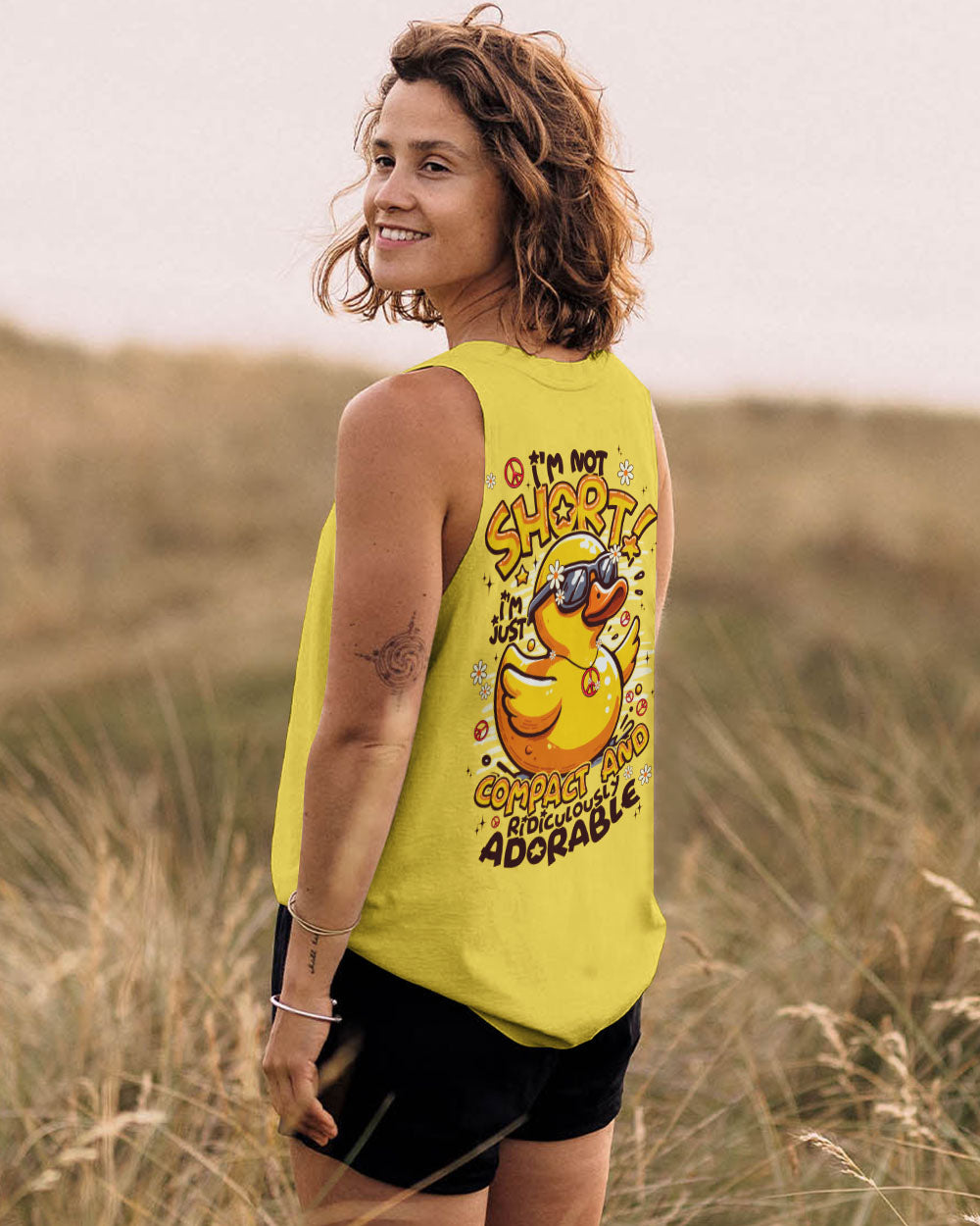 I'M NOT SHORT DUCK ALL OVER PRINT - TYPQ2308252