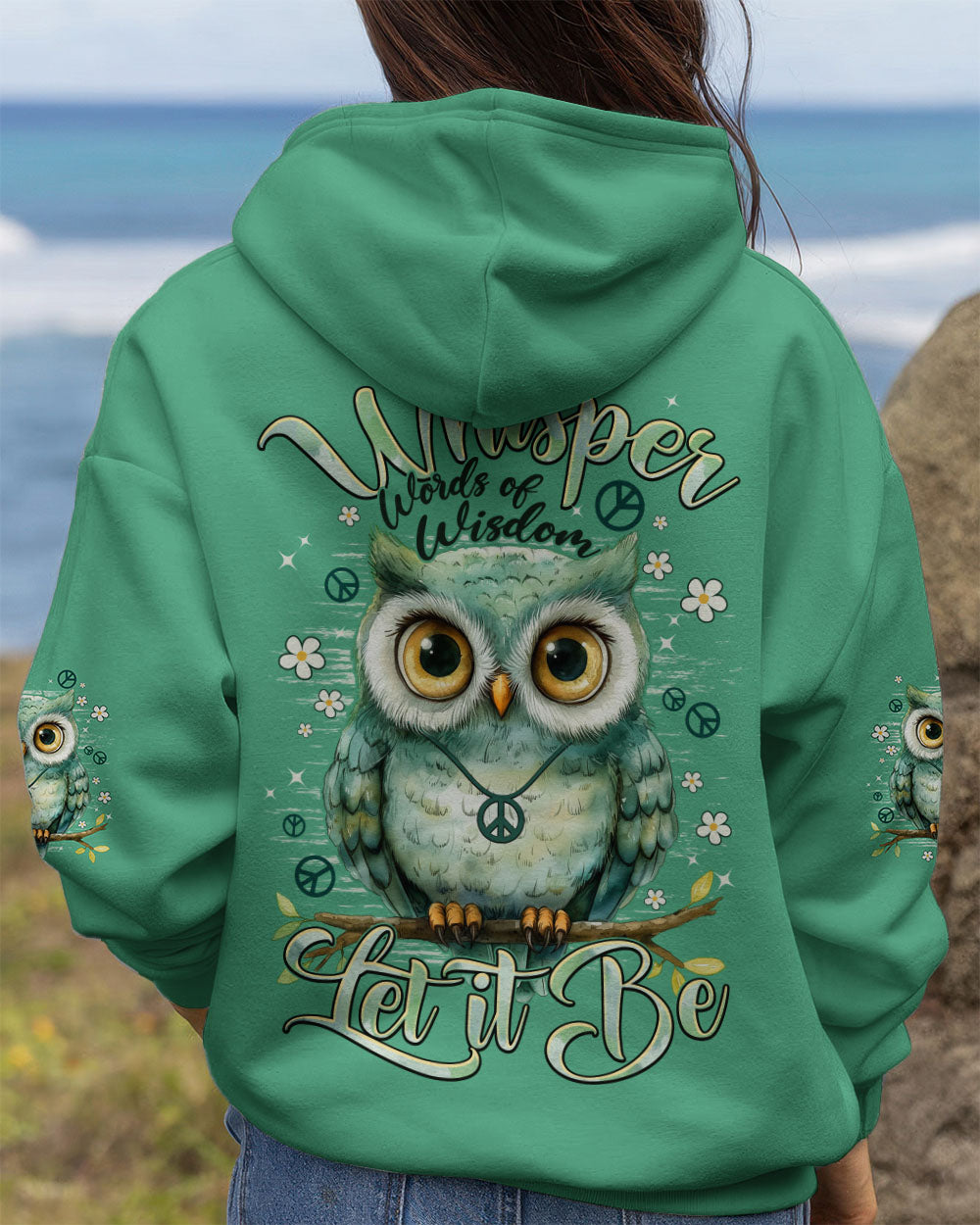 WHISPER WORDS OF WISDOM LET IT BE OWL ALL OVER PRINT - TYPQ2310251
