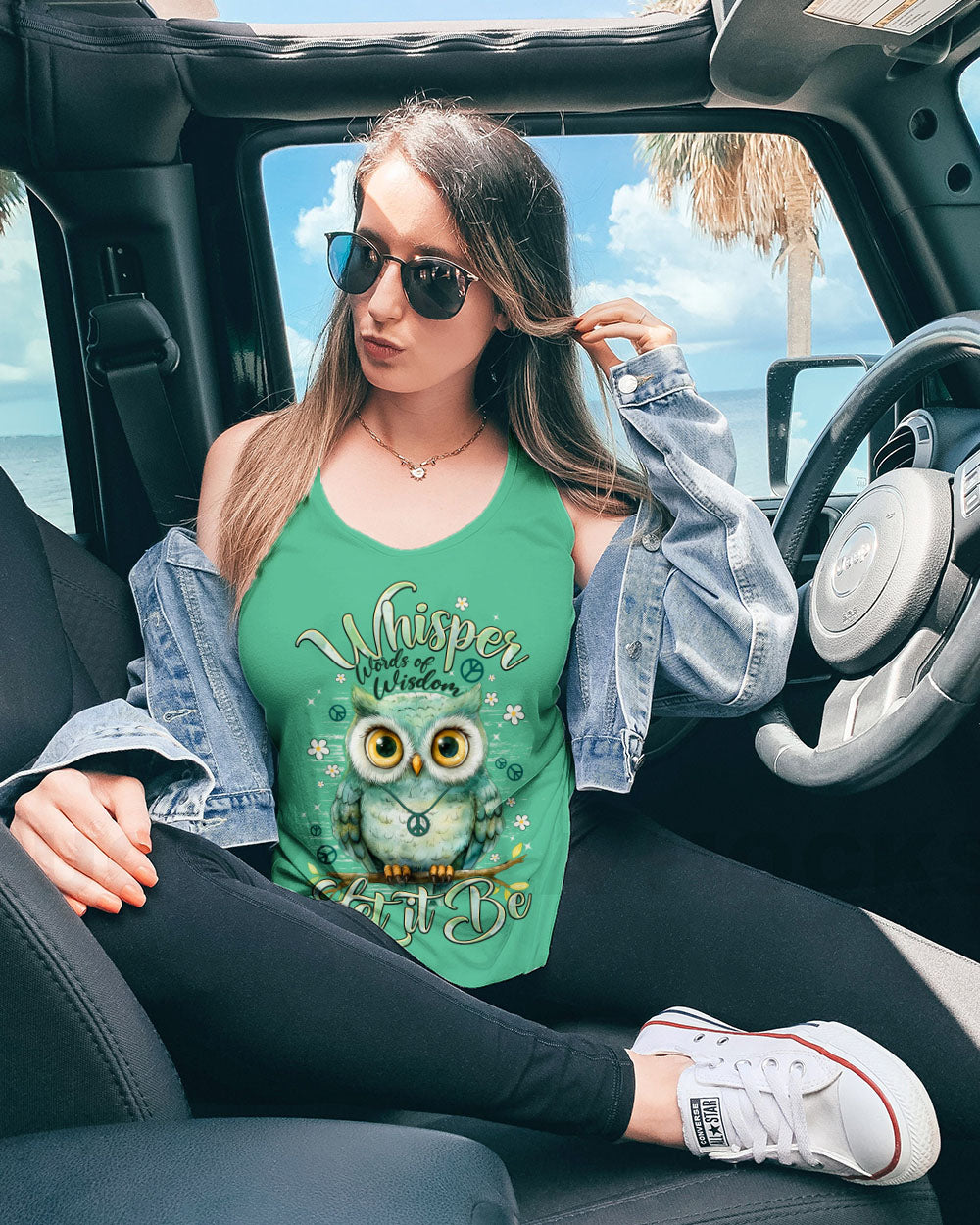 WHISPER WORDS OF WISDOM LET IT BE OWL ALL OVER PRINT - TYPQ2310251