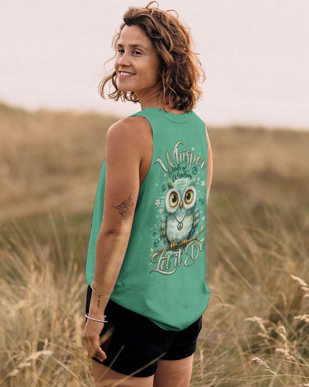 WHISPER WORDS OF WISDOM LET IT BE OWL ALL OVER PRINT - TYPQ2310251