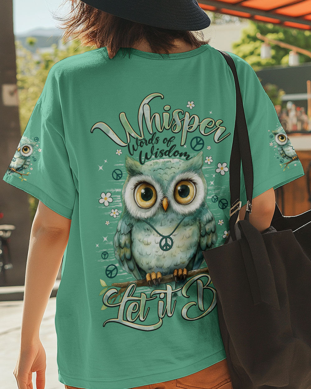 WHISPER WORDS OF WISDOM LET IT BE OWL ALL OVER PRINT - TYPQ2310251