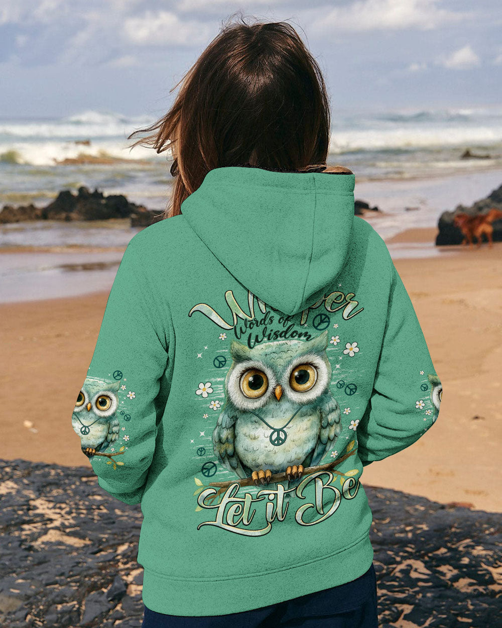 WHISPER WORDS OF WISDOM LET IT BE OWL ALL OVER PRINT - TYPQ2310251
