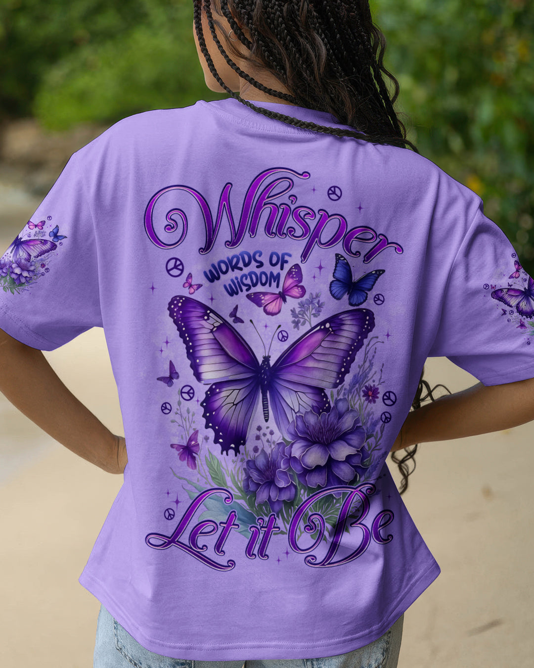 WHISPER WORDS OF WISDOM LET IT BE BUTTERFLY ALL OVER PRINT - TYPQ2412252
