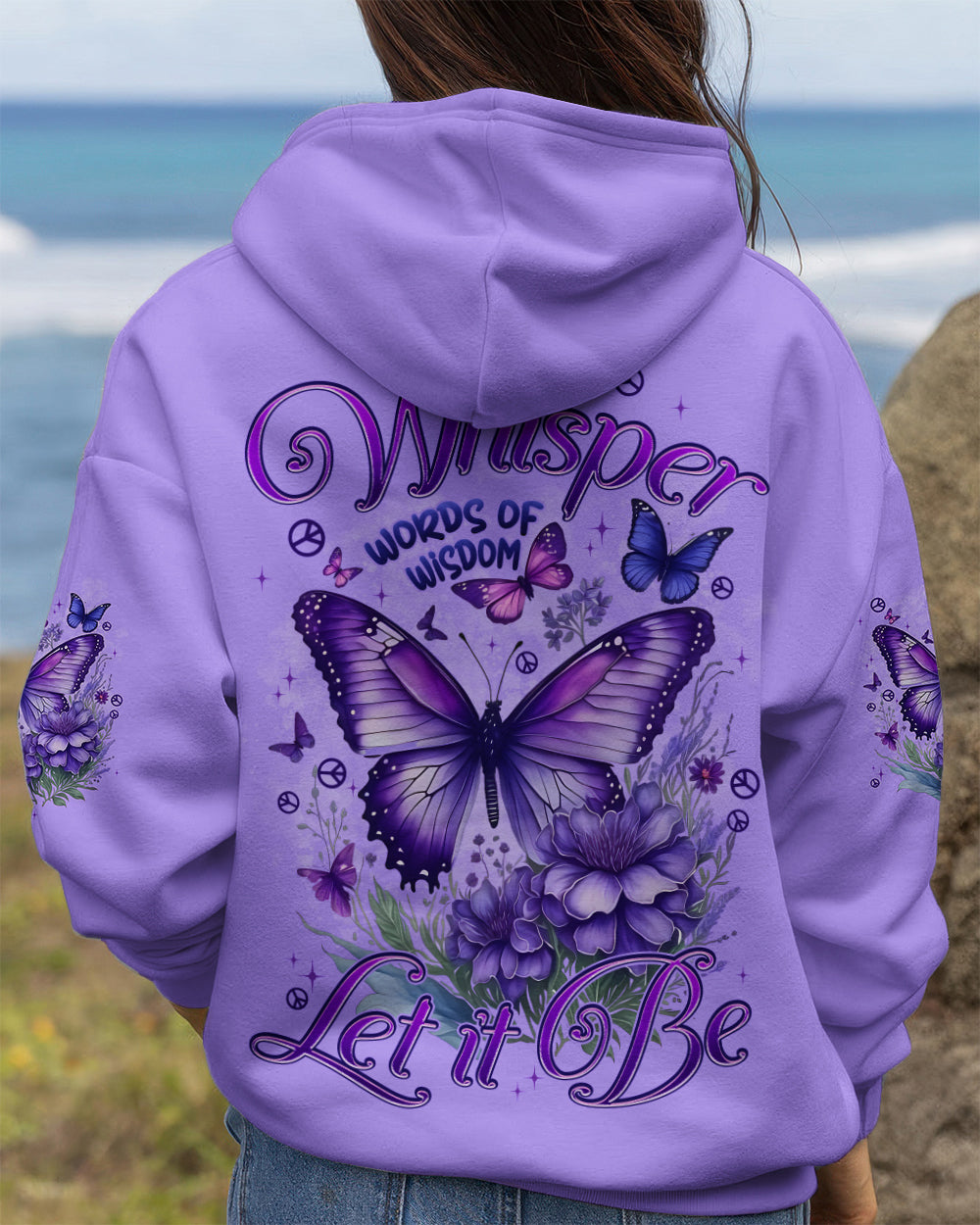 WHISPER WORDS OF WISDOM LET IT BE BUTTERFLY ALL OVER PRINT - TYPQ2412252