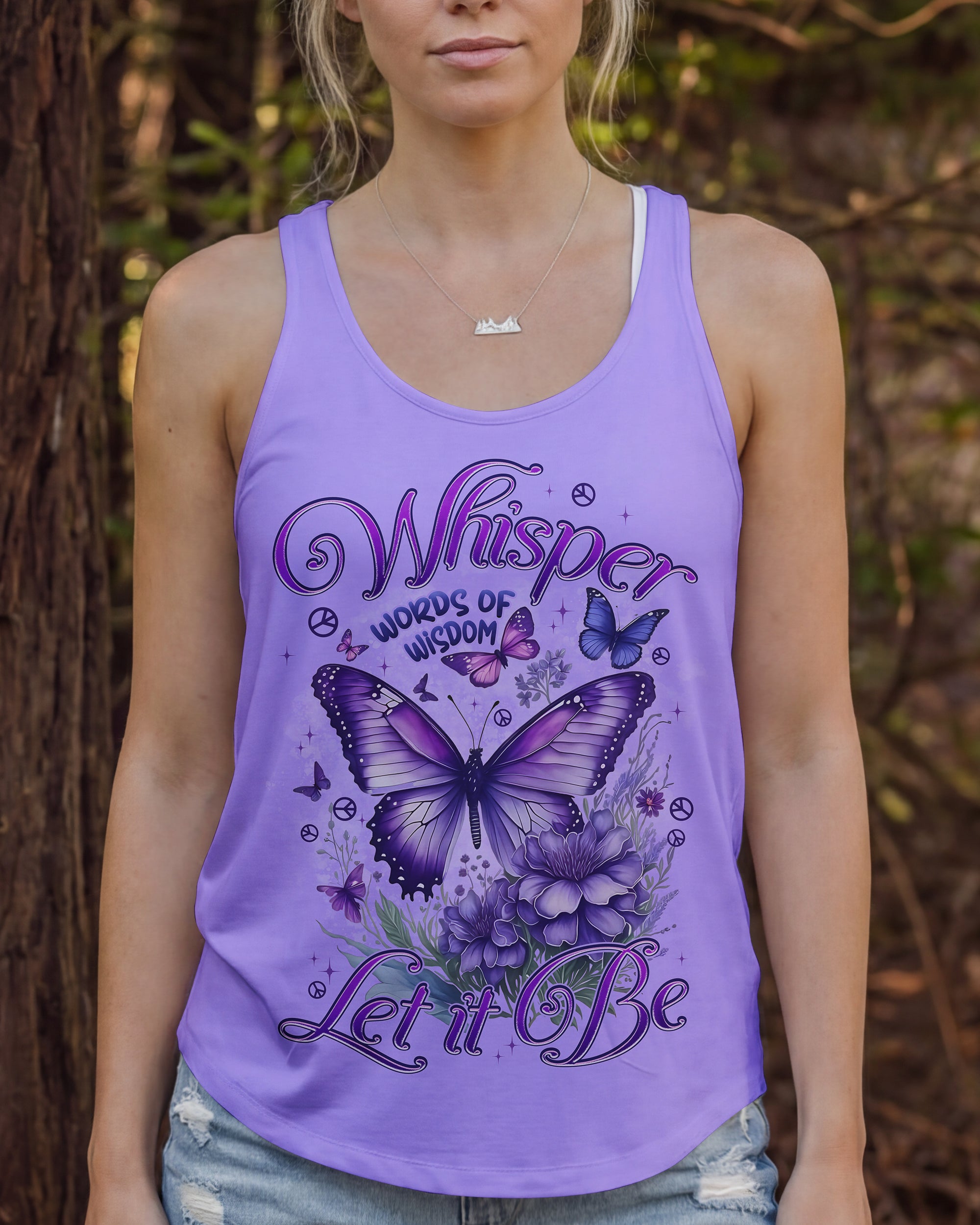 WHISPER WORDS OF WISDOM LET IT BE BUTTERFLY ALL OVER PRINT - TYPQ2412252