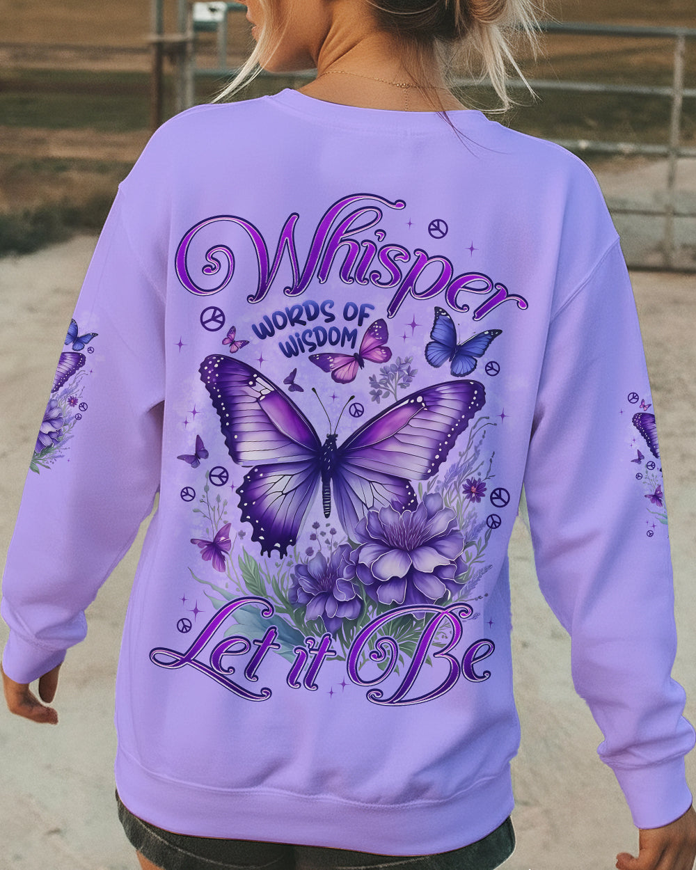 WHISPER WORDS OF WISDOM LET IT BE BUTTERFLY ALL OVER PRINT - TYPQ2412252