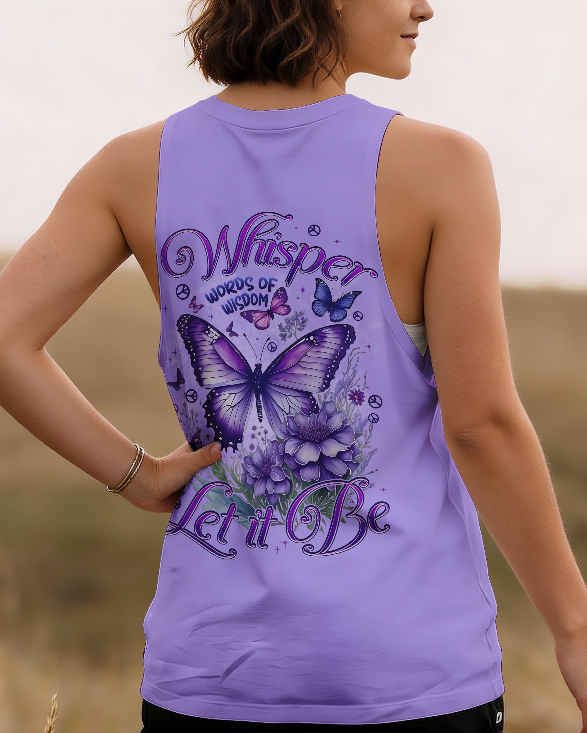 WHISPER WORDS OF WISDOM LET IT BE BUTTERFLY ALL OVER PRINT - TYPQ2412252