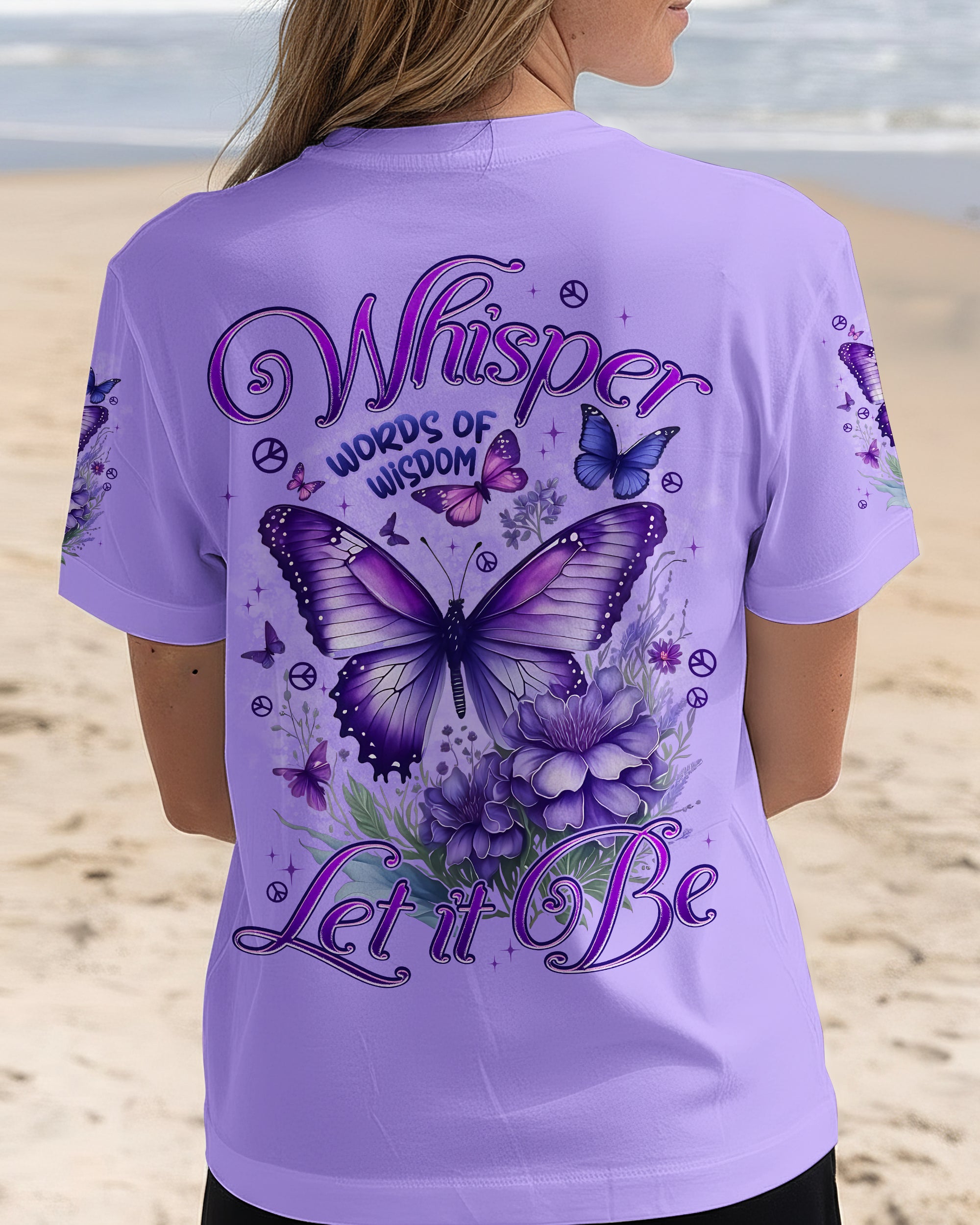 WHISPER WORDS OF WISDOM LET IT BE BUTTERFLY ALL OVER PRINT - TYPQ2412252