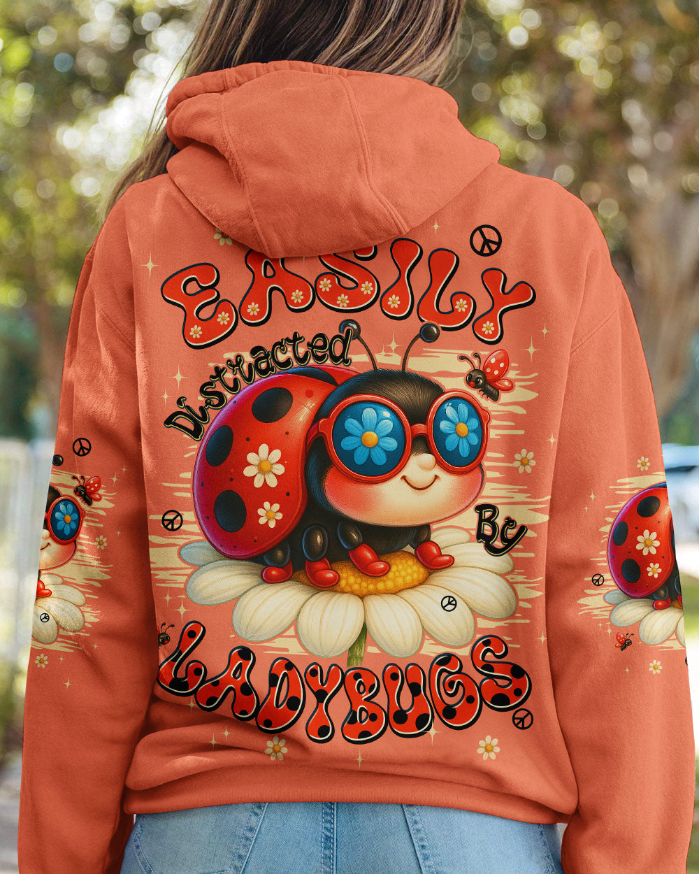 EASILY DISTRACTED BY LADYBUGS ALL OVER PRINT - TYPQ2506252