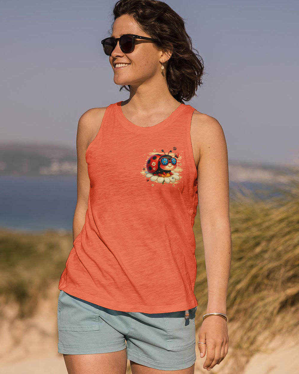 EASILY DISTRACTED BY LADYBUGS ALL OVER PRINT - TYPQ2506252