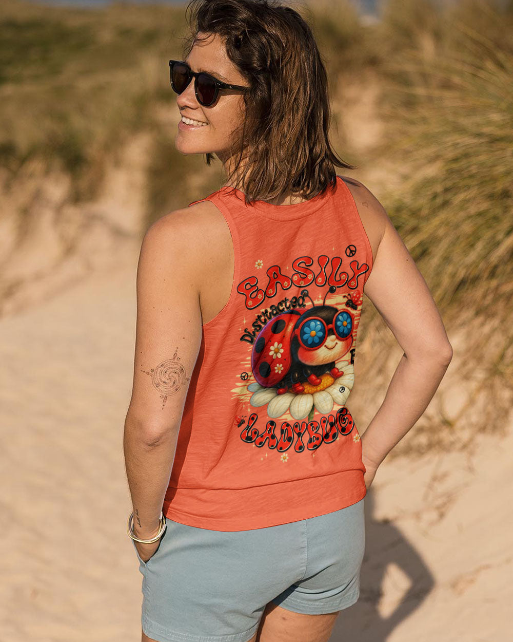 EASILY DISTRACTED BY LADYBUGS ALL OVER PRINT - TYPQ2506252