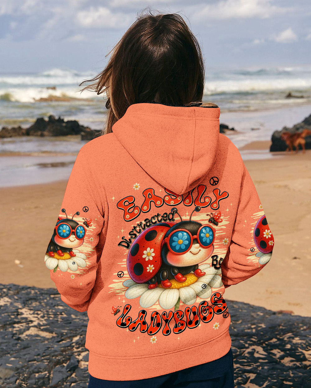 EASILY DISTRACTED BY LADYBUGS ALL OVER PRINT - TYPQ2506252