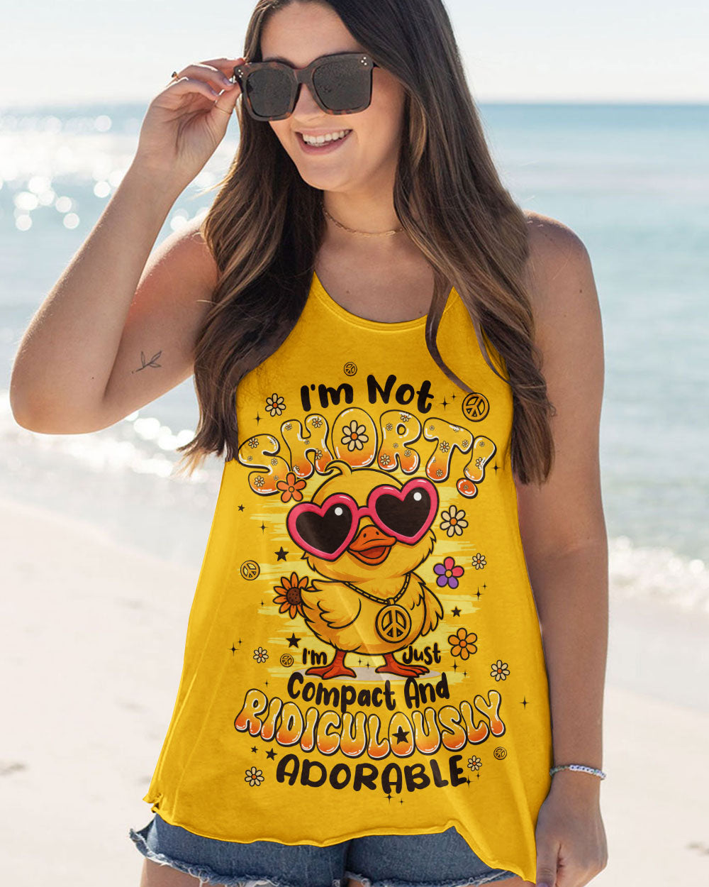 I'M NOT SHORT DUCK HIPPIE ALL OVER PRINT - TYPQ2506254