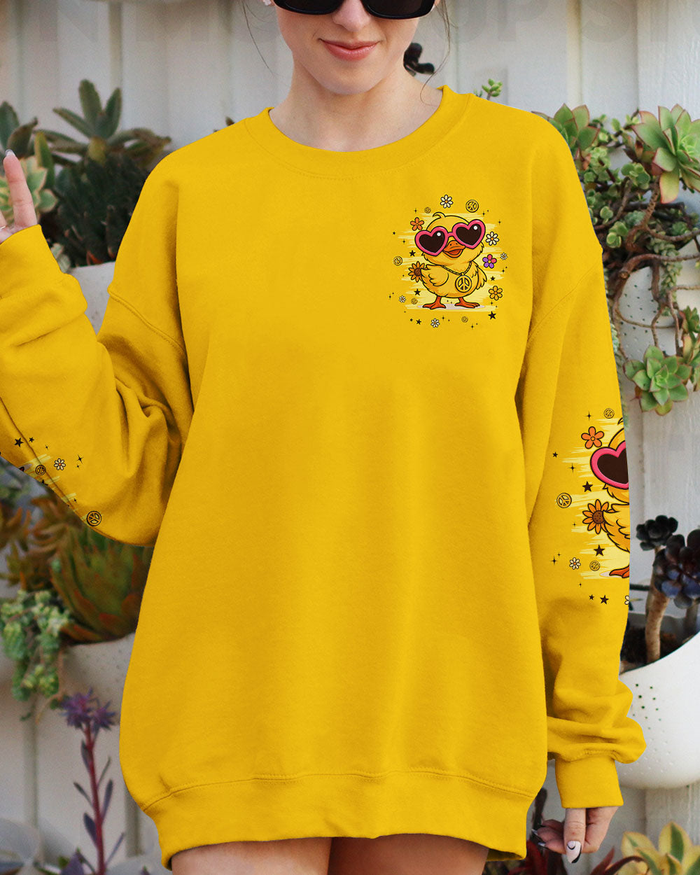 I'M NOT SHORT DUCK HIPPIE ALL OVER PRINT - TYPQ2506254